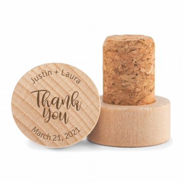 Thank You Bold | Personalized Wine Stopper